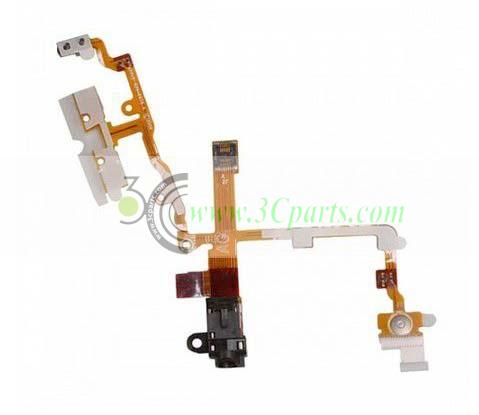Headphone Jack Flex Cable Black replacement for iPhone 3G 