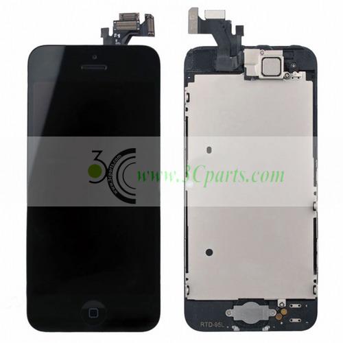 LCD Screen Full Assembly Black Repair Parts for iPhone 5 