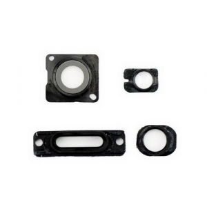 Back Cover Small Parts 4pcs-Set Black for iPhone 5