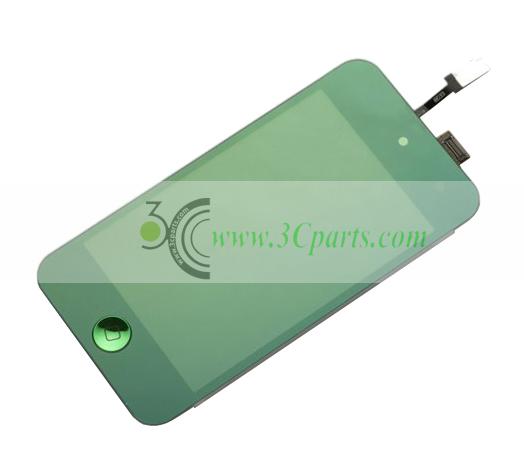 Plated Green LCD Touch Digitizer Screen Assembly replacement for iPod Touch 4