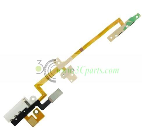 Headphone Audio Jack Flex Cable replacement for iPod Nano 6 White