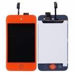 LCD Touch Digitizer Screen Assembly replacement Orange for iPod Touch 4