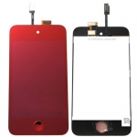 Plated Red LCD Touch Digitizer Screen Assembly replacement for iPod Touch 4