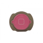 Home Button Replacement with Rubber Ring Pad Pink for iPod Touch 4
