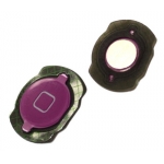 Home Button Replacement with Rubber Ring Pad Purple for iPod Touch 4