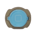 Home Button Replacement with Rubber Ring Pad  for iPod Touch 4 -Light Blue