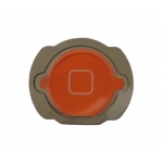Home Button Replacement with Rubber Ring Pad  for iPod Touch 4 - Orange