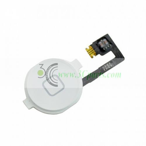 High Quality Home Button with PCB Membrane Flex Cable for iPhone 4 Black/White