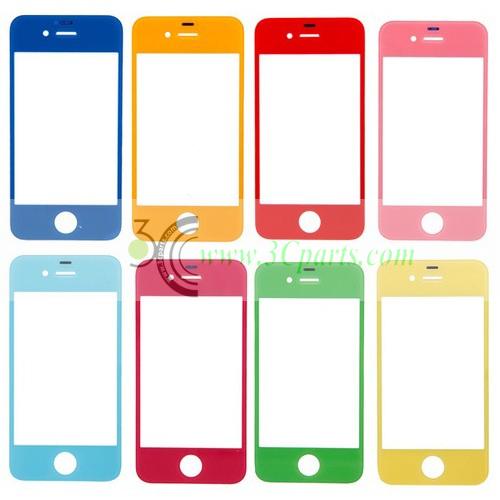 Colorful Front Screen Outer Glass replacement for iPhone 4