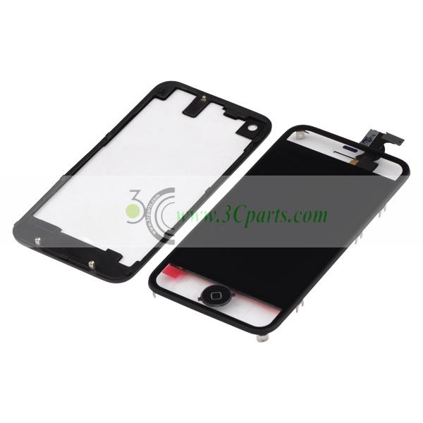 LCD Touch Screen Digitizer Assembly Black Transparent replacement for iPhone 4s