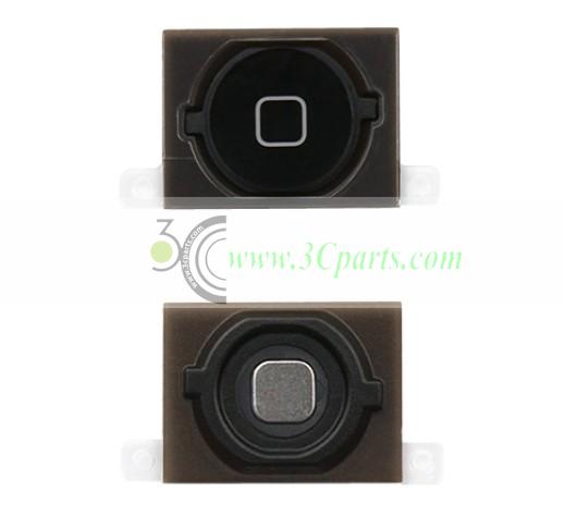 OEM Home Button with Rubber Gasket Black for iPhone 4s