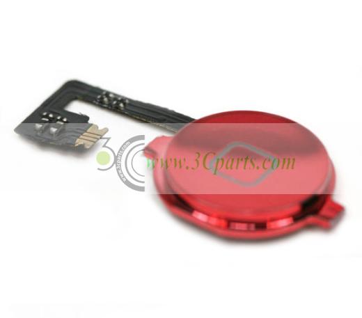 Plated Color Home Button with Flex Cable replacement for iPhone 4s