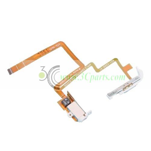 Headphone Jack Flex Cable and Hold Switch White replacement for iPod Video 30GB