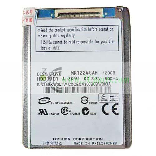 MK1224GAH 120GB Hard Drive replacement for iPod Video