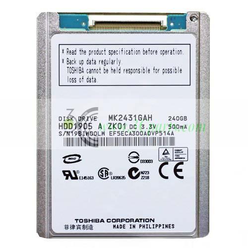 MK2431GAH 240GB Hard Drive replacement for iPod Video