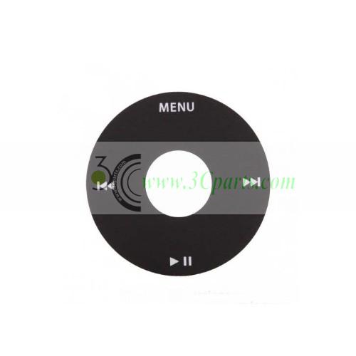 Click Wheel Cover Black replacement for iPod Classic