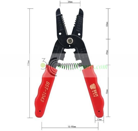 BST-1043 Wire Cable Stripper Cutter Pliers 
