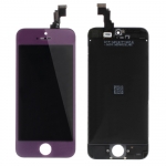 Plated LCD with Touch Screen Digitizer Assembly replacement for iPhone 5S