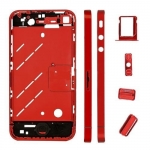 Plated Color Middle Frame with Side Buttons replacement for iPhone 4G