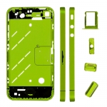 Plated Color Middle Frame with Side Buttons replacement for iPhone 4G