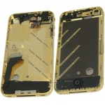 Plated Gold Middle Frame with Bezel Full Assembly replacement for iPhone 4G