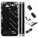 Plating Mid Frame Bezel with Buttons Black replacement for iPhone 4s