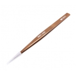 Highly Precise BST-16C Stainless Steel Plated Brown Tweezers
