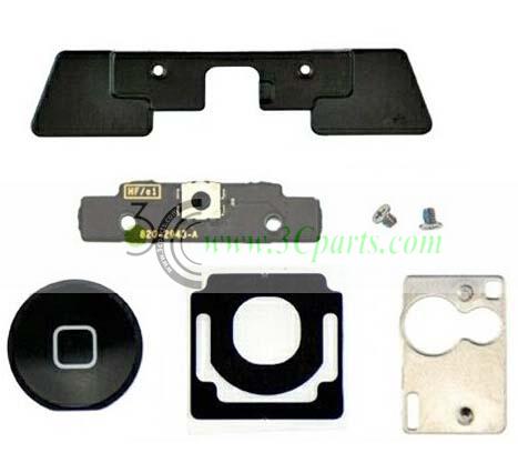 OEM Digitizer Mounting Kit with Black/White Button for iPad 2 Repair Parts(6 in 1)