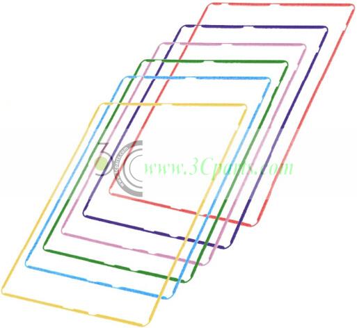 Color Plastic Screen Bezel Gasket Replacement for iPad 4