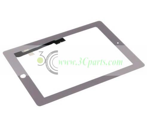 Touch Screen Digitizer Silver replacement for iPad 3