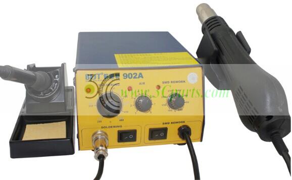 BEST-902A Helical Wind Hot Air Gun with Solder Iron 2 in 1 SMD Soldering Station