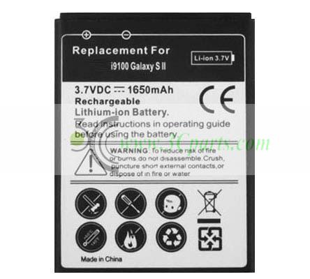 3.7V 1650mAh Battery replacement for Samsung Galaxy S2 i9100 