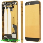 Colorful Metal Back Cover Housing Assembly with Other replacement ​Parts for iPhone 5s-Black top and...