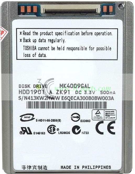 MK4009GAL 40GB Hard Drive replacement for iPod Video