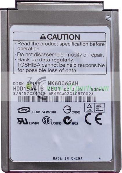 MK6006GAH 60GB Hard Drive replacement for iPod Video