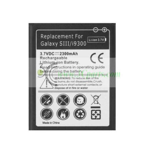 2300 mAh Battery Replacement for Samsung Galaxy S3 i9300