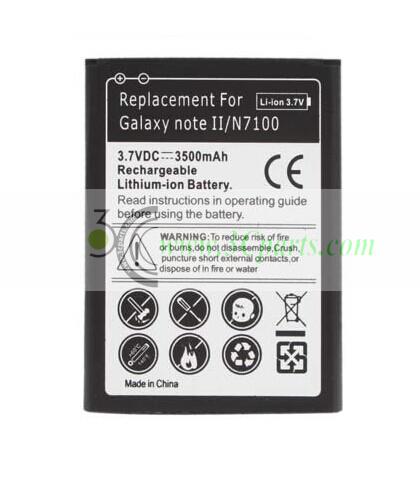 3500mAh Replacement Battery for Samsung N7100 Galaxy Note 2