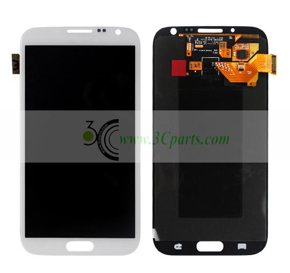 LCD with Touch Screen Digitizer Assembly replacement for Samsung N7100 Galaxy Note 2 White