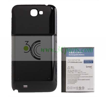 6000mAh Battery and Back Cover replacement for Samsung N7100 Galaxy Note 2