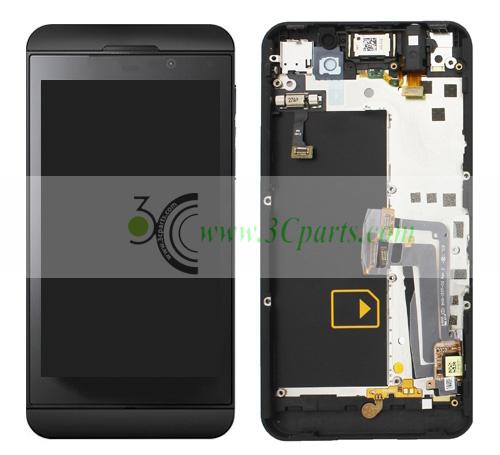 LCD with Touch Screen Degitizer Assembly with Frame 4G replacement for BlackBerry Z10 Black