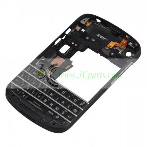 Middle Frame with Keypad Black replacement for BlackBerry Q10