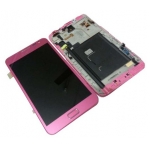 Full LCD Digitizer Assembly wite Front Housing Pink replacement for Samsung i9220 N7000 Galaxy Note