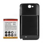 6500mAh Extended Battery with Battery Door Cover replacement for Samsung N7100 Galaxy Note 2