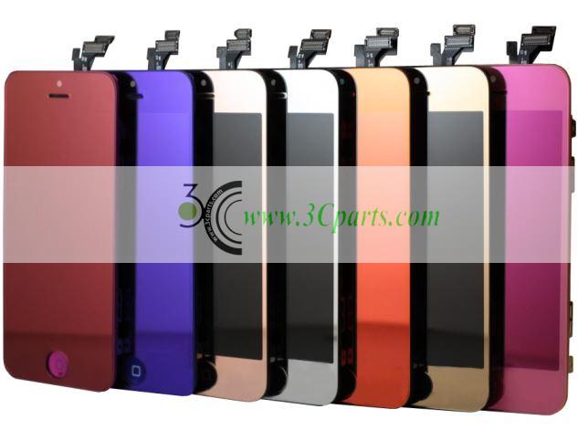 Plated LCD with Touch Screen Digitizer Assembly replacement for iPhone 5