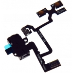 OEM Headphone Audio Jack Flex Cable Replacement for iPhone 4  Black/​White