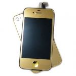 Mirror Plating Color Conversion Kit( (LCD Assembly + Back Housing + Home Button) replacement for iPhone 4