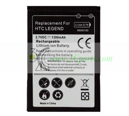 1300mAh Battery replacement for HTC Wildfire G8 Legend G6​