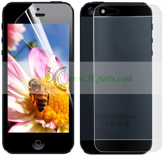 Hard Clear Protective Film for iPhone 5G Front+Back