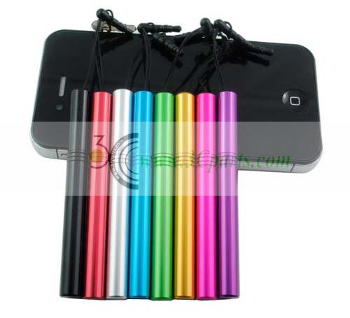 Stainless Stylus Pen with Anti-Dust Plug for Mobile Phone Tablet PC