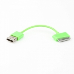 8cm Colorful Round USB Data Sync Charger Cable for iPhone 4 4S iPad iPod
